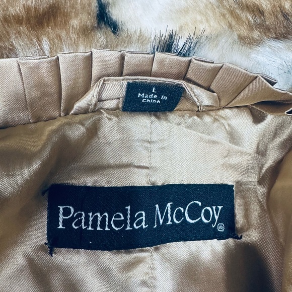 Pamela McCoy Full Length Canadian Bobcat Lynx Faux Fur Coat - Picture 6 of 7
